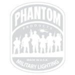 phantom lights logo in white/gray